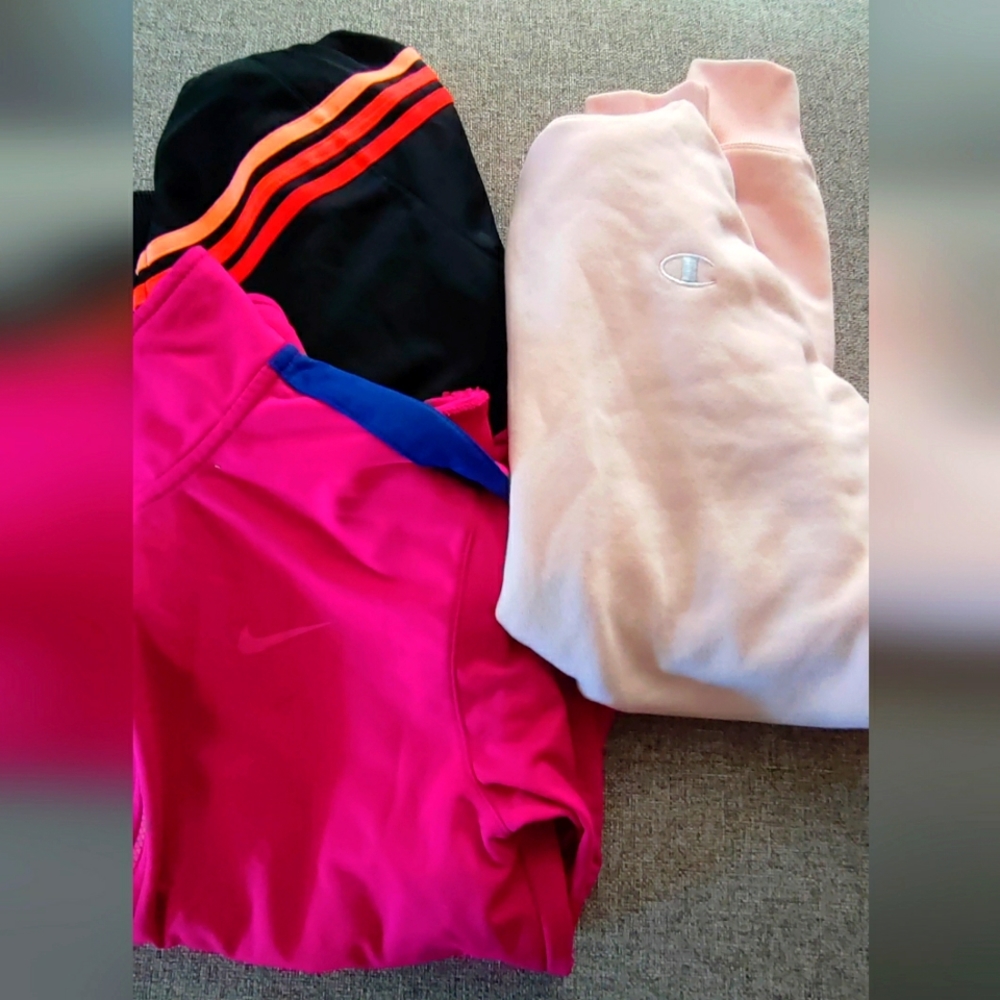 Bundle of 3 Jackets Champions, Nike, Adidas